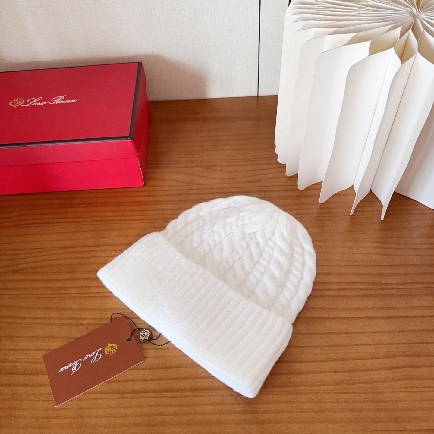 Loro Piana Wool Beanie "White"