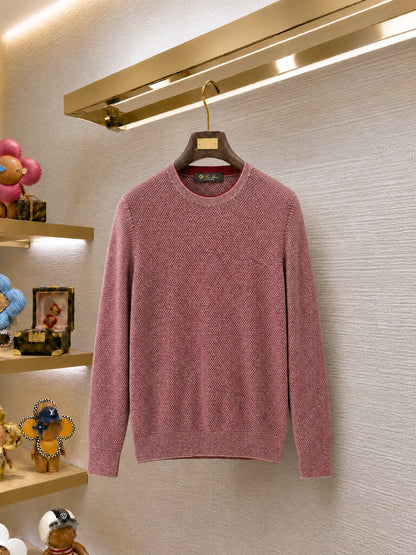 Loro Piana Varallo Crewneck "Sky Sand Flames"