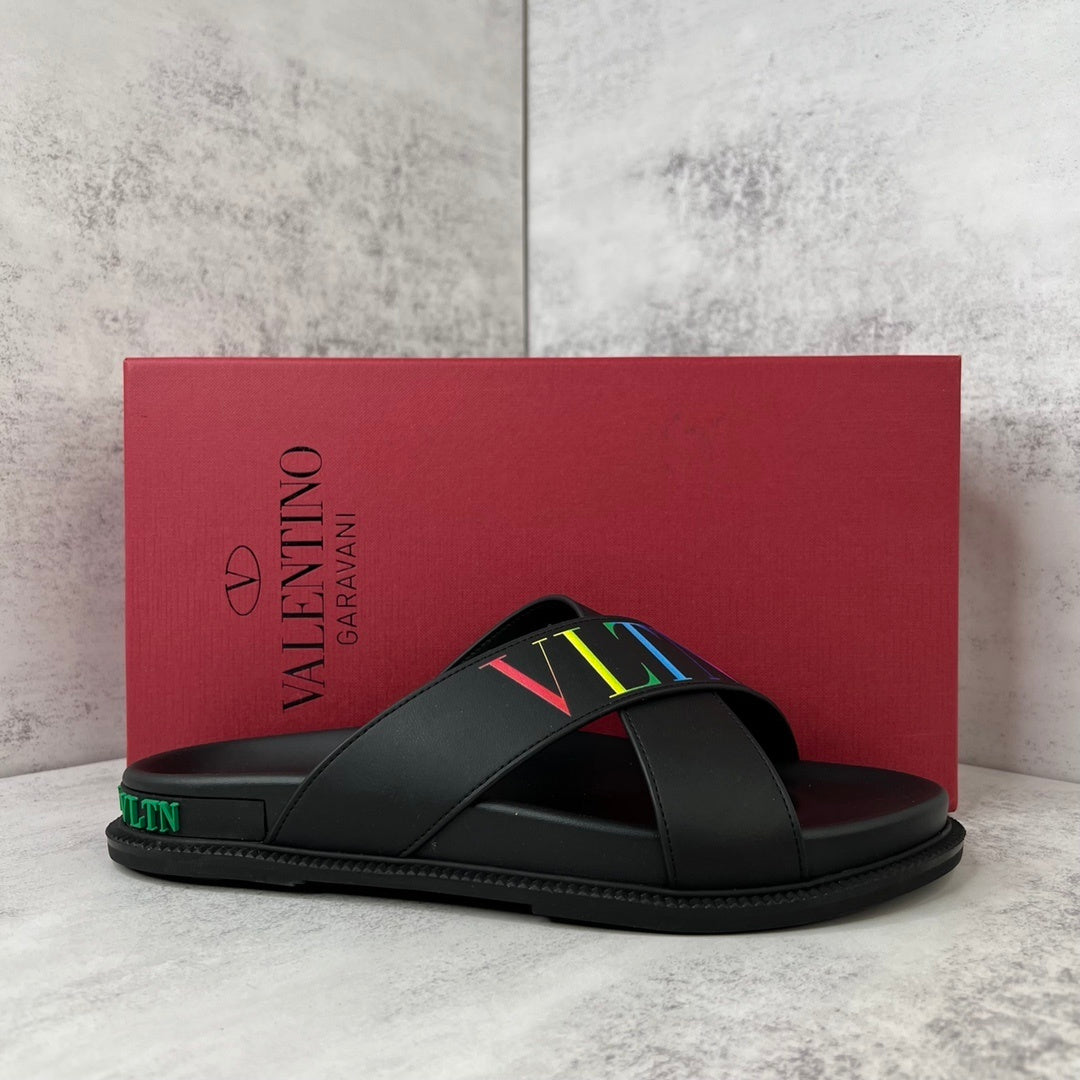 Valentino Garavani Slides "Black-Multicolour"