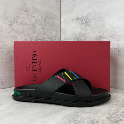 Valentino Garavani Slides "Black-Multicolour"