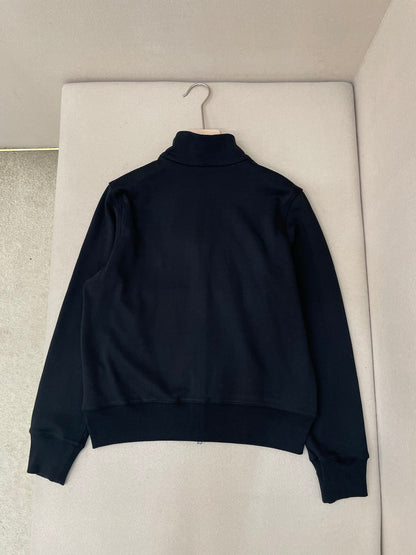 Gucci Brushed Cotton Jersey Zip Sweatshirt "Black"