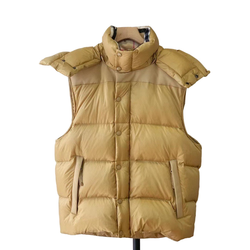 Burberry Lockwell Detachable Sleeve Down Jacket "Gold"