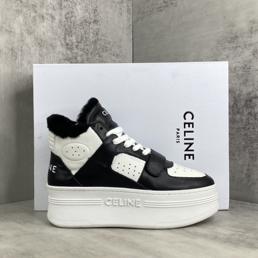 Celine Platform High-Top "Black-White"