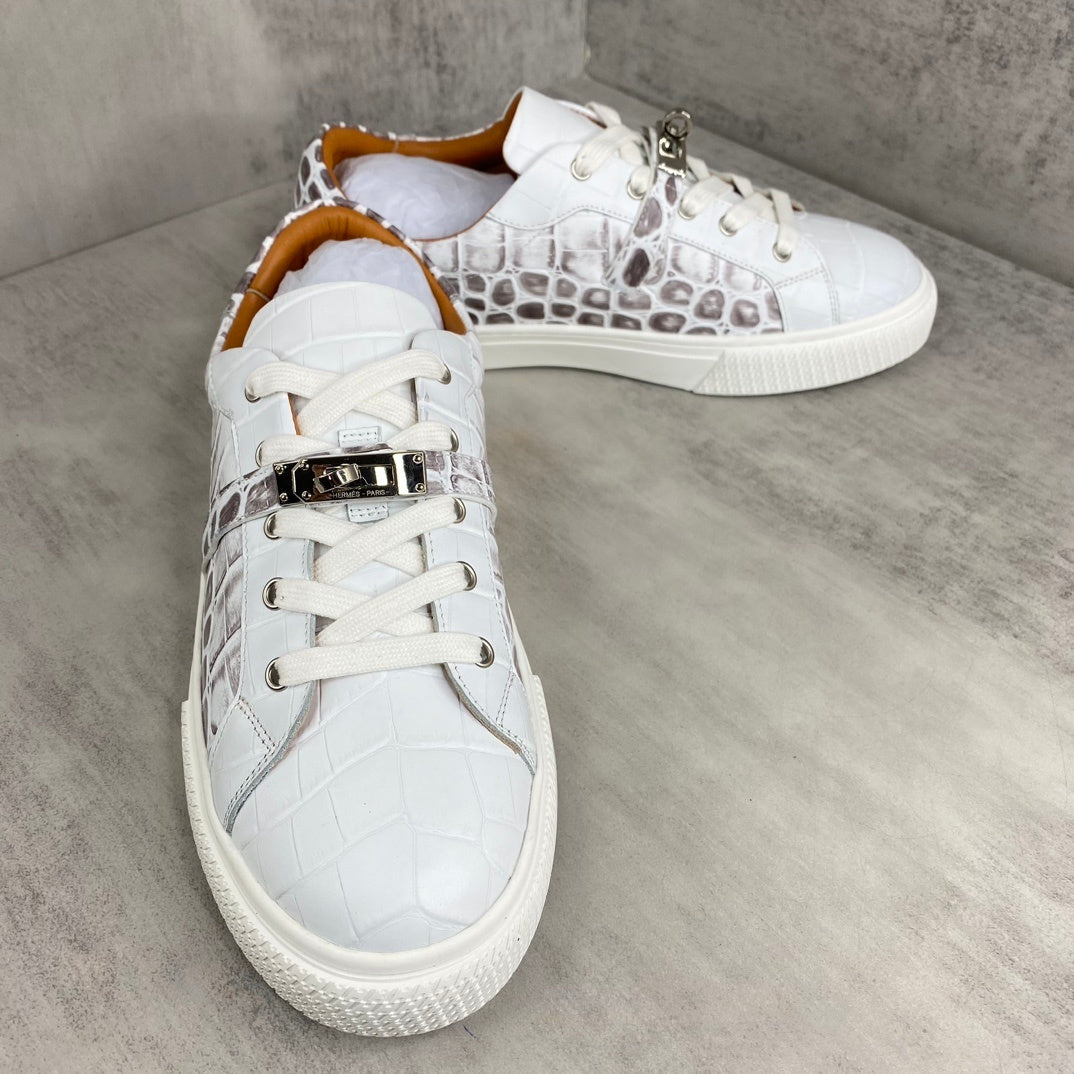 Hermes Day "White Crocodile Pattern"
