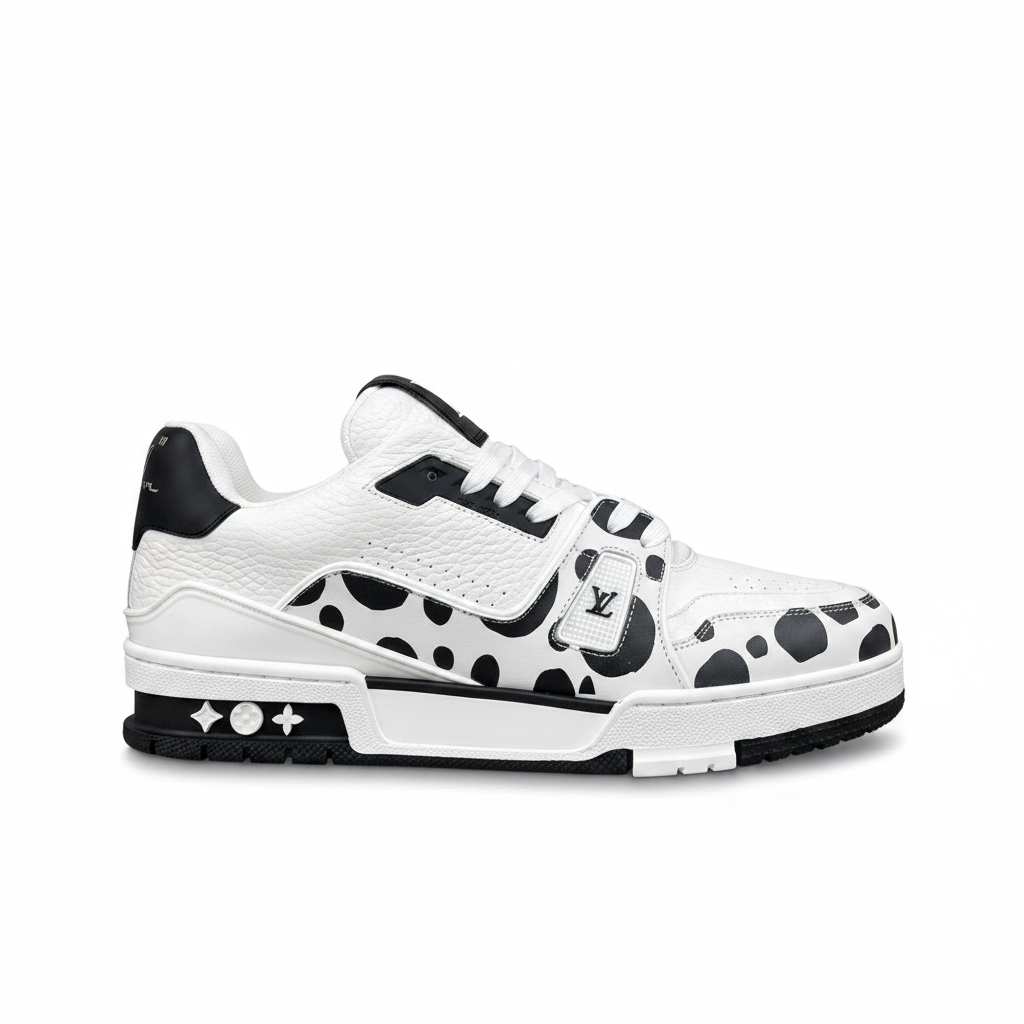 Louis Vuitton x Yayoi Kusama LV Trainers "Black-White"