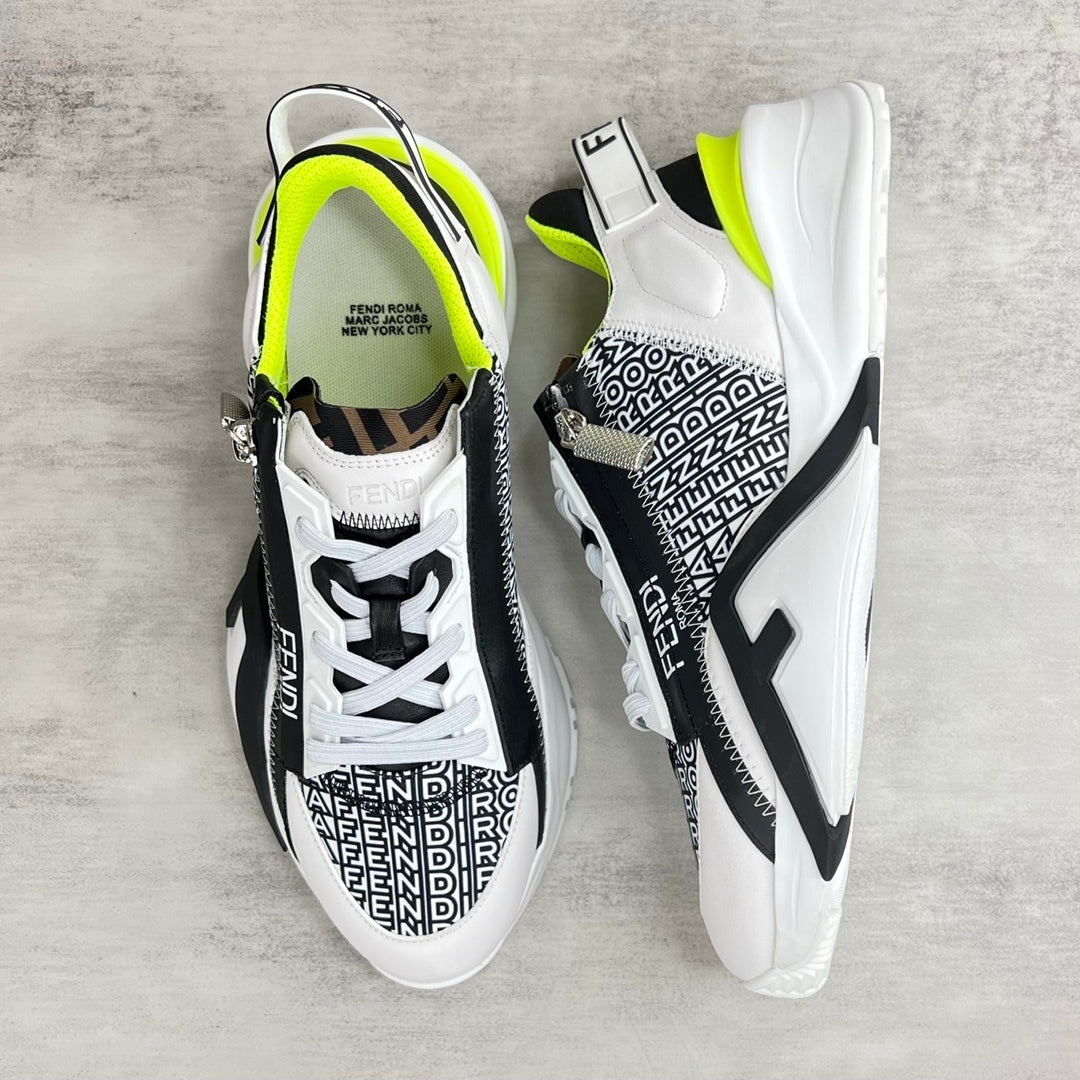 Fendi Flow "White-Black-Fluo Yellow"