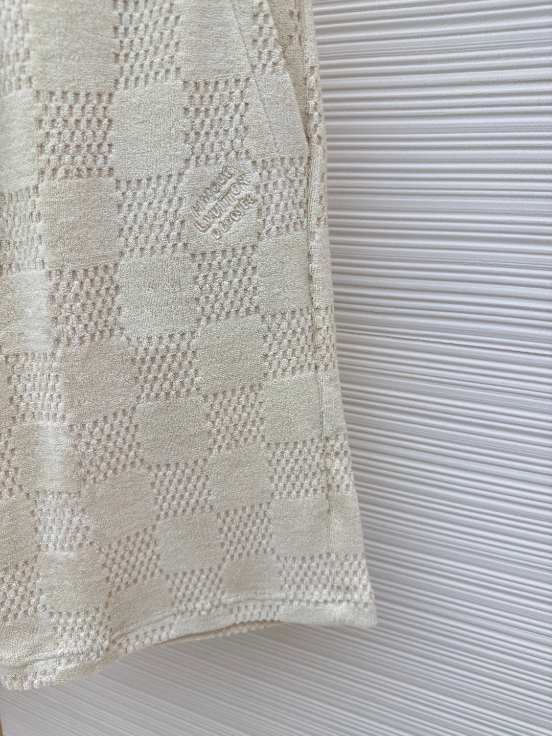 Louis Vuitton Damier French Terry Shorts "Light Beige"