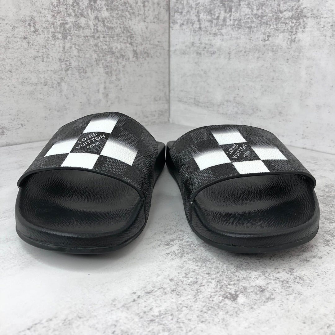 Louis Vuitton Slides "Black-White"