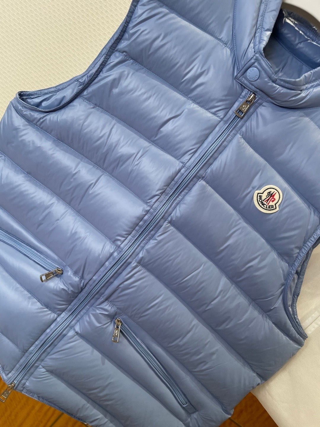 Moncler Gui Down Vest "Baby Blue"