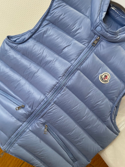 Moncler Gui Down Vest "Baby Blue"
