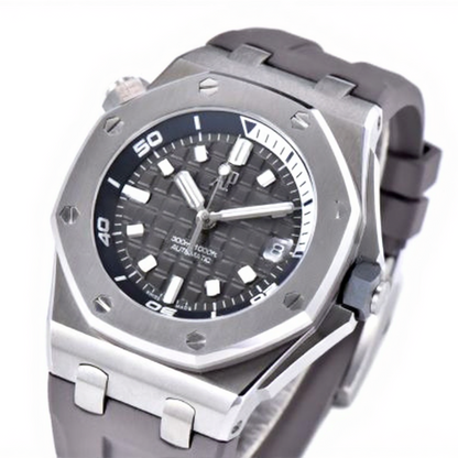 Audemars Piguet Royal Oak Offshore Diver 42mm Grey Strap Grey Dial