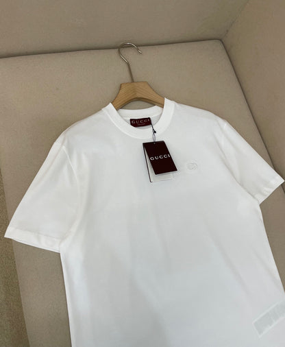 Gucci Cotton Jersey T-Shirt with Embroidery "White"