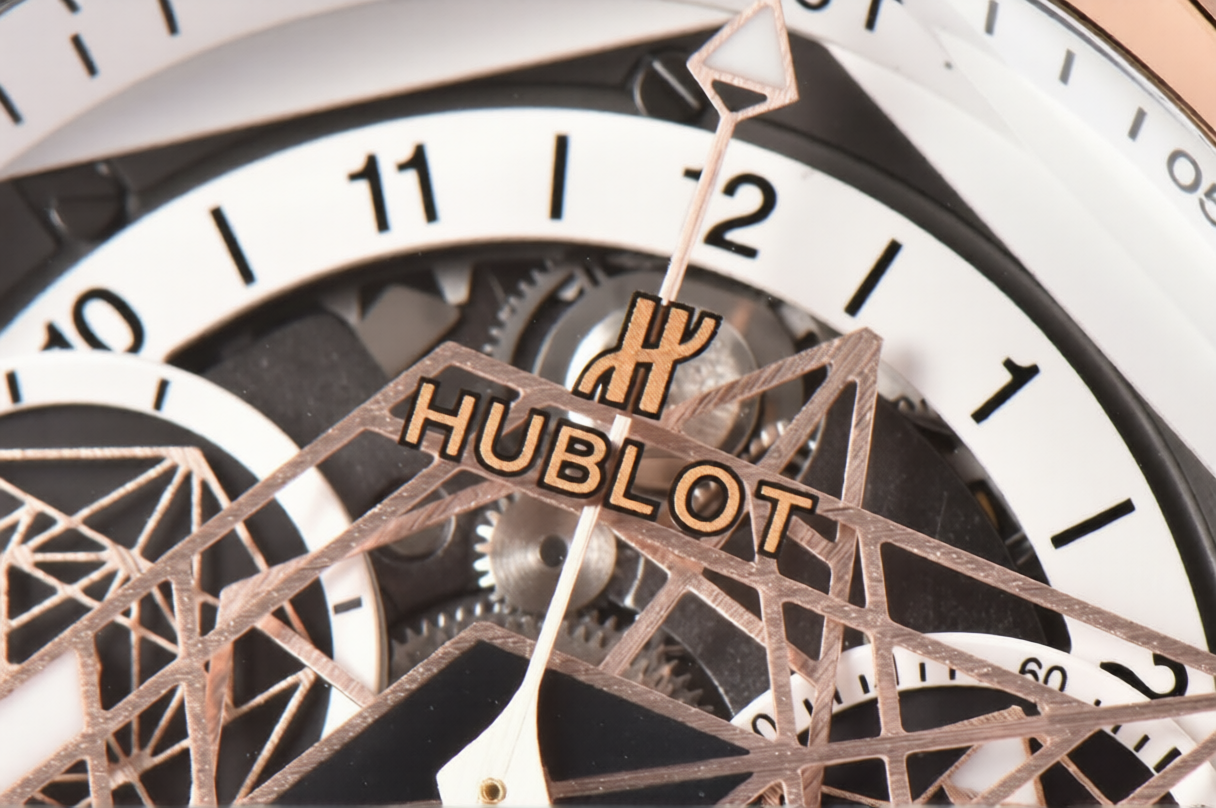 Hublot Big Bang Sang Bleu II 45mm Rose Gold White Rubber Strap White Dial