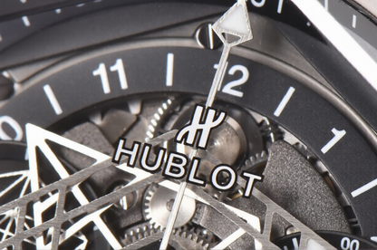 Hublot Big Bang Sang Bleu II Chrono 45mm Black Rubber Strap Black Dial