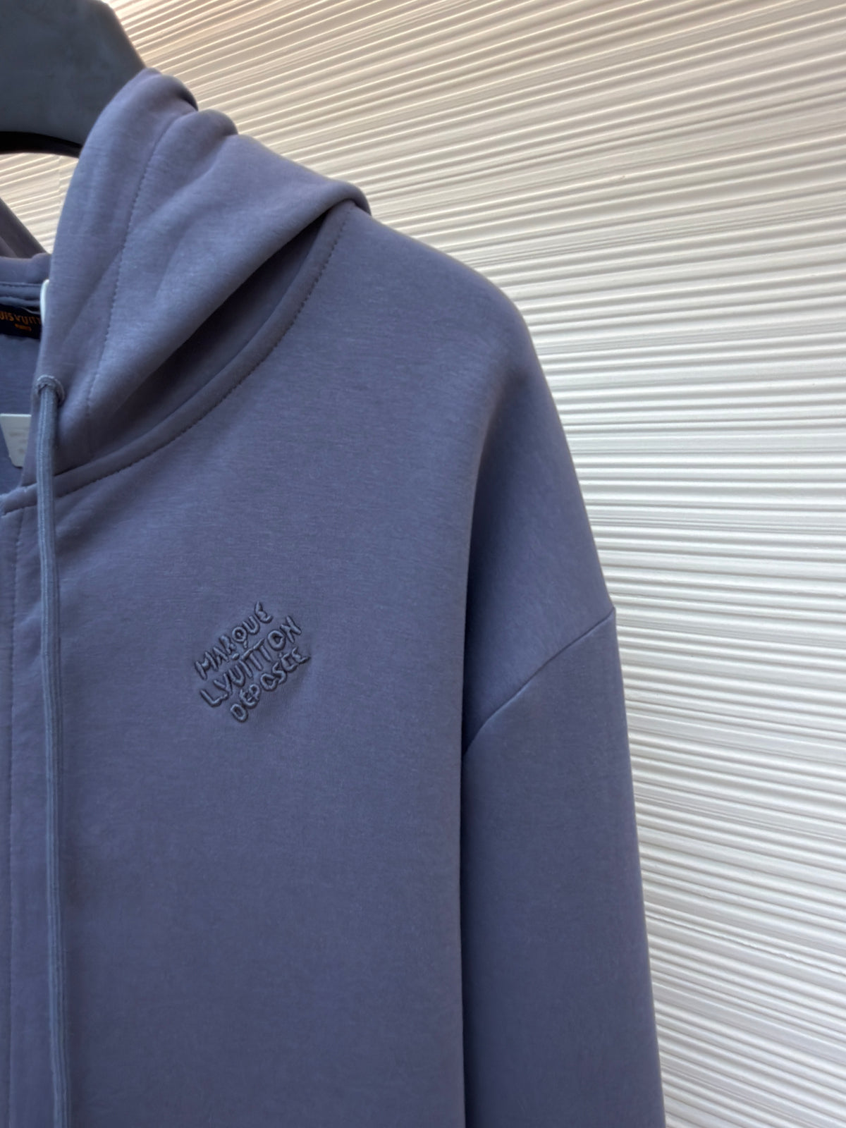 Louis Vuitton Embroidered Zipped Jersey Hoodie "Slate Gray"