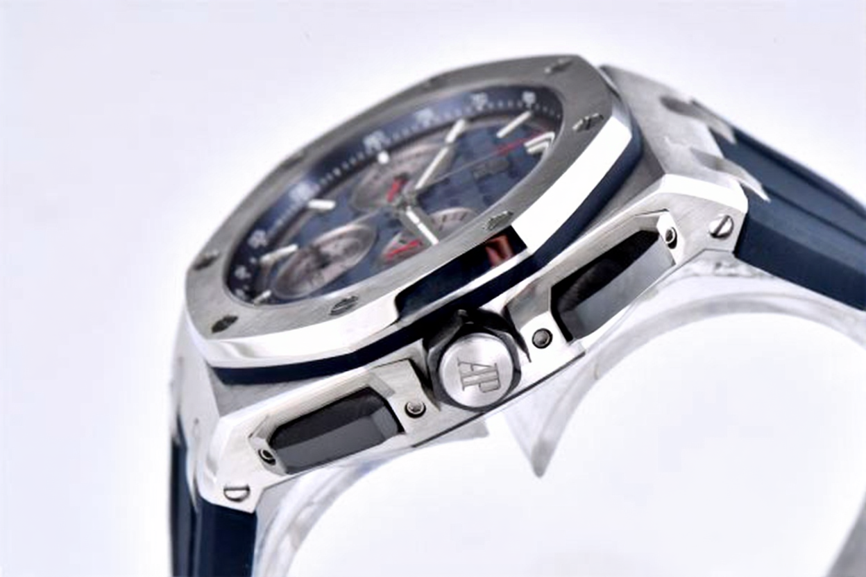 Audemars Piguet Royal Oak Offshore Diver 43mm Blue Strap Blue-Silver Dial