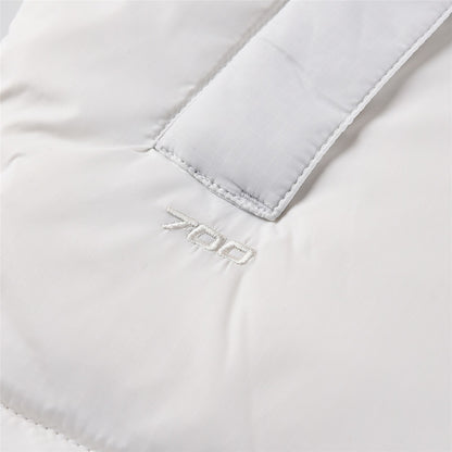 The North Face 700 Down Vest "White-Black"