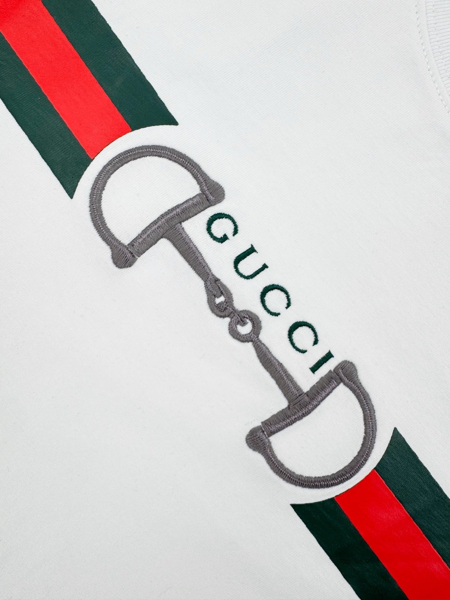 Gucci Cotton Jersey T-Shirt with Embroidery "White"