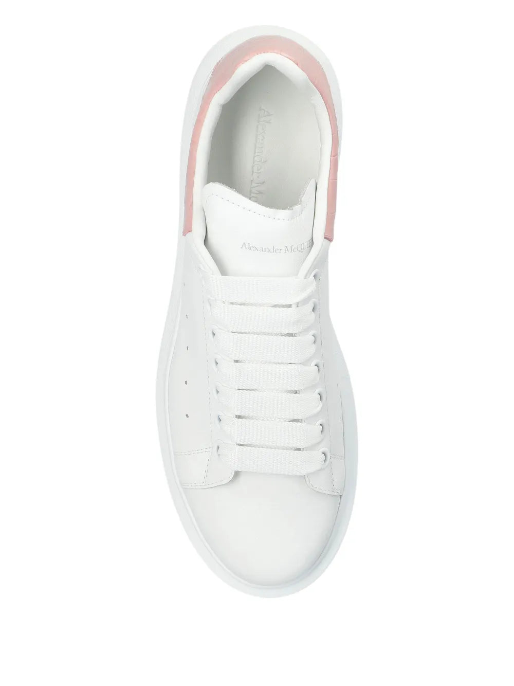 Alexander McQueen Oversized "White-Pink Crocodile"