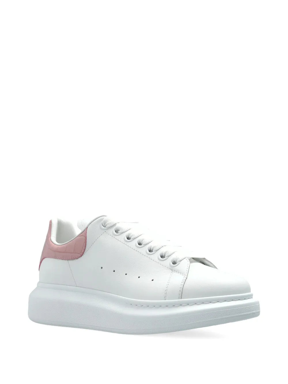 Alexander McQueen Oversized "White-Pink Crocodile"