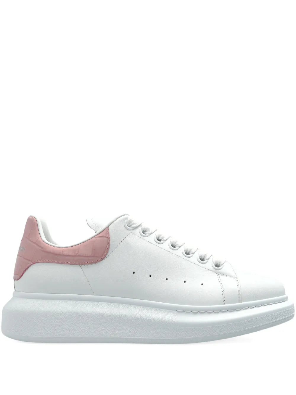 Alexander McQueen Oversized "White-Pink Crocodile"