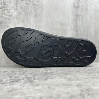 Alexander McQueen Slides "Burnt Orange-Black"
