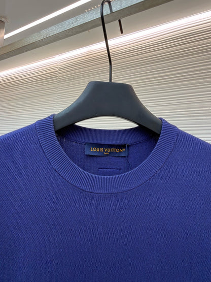 Louis Vuitton Gradient Signature Flock Print T-Shirt "Blue"