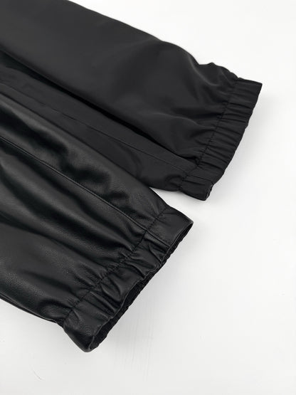 Prada Reversible Nappa Leather and Re-Nylon Jacket "Black"