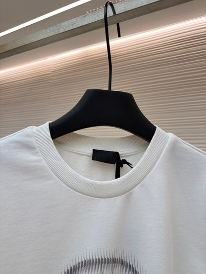 Moncler Blurred Logo Sweatshirt "White"