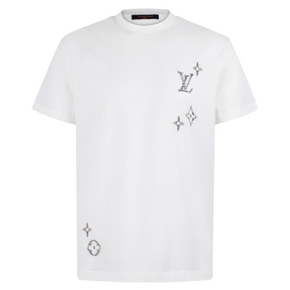 Louis Vuitton Embroidered Signature T-Shirt "Milky White"