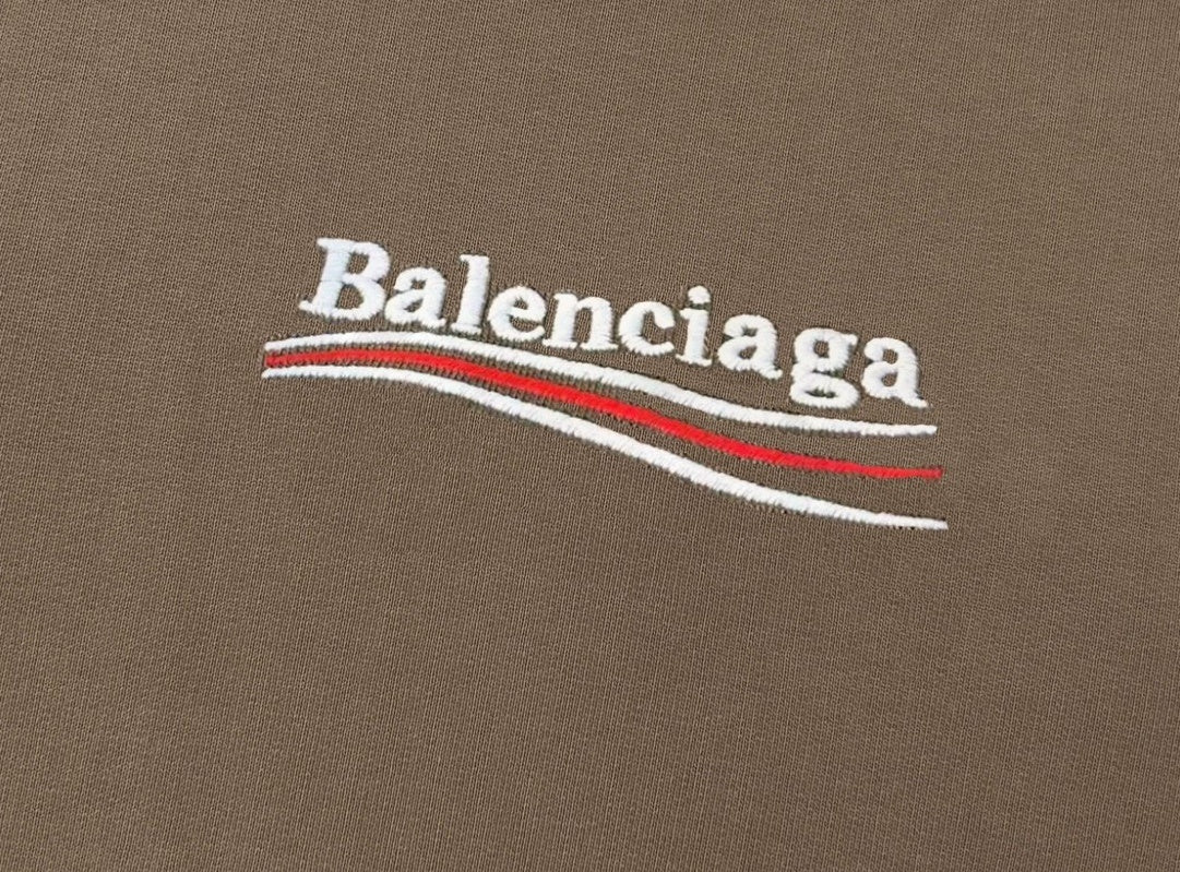 Balenciaga Political Campaign Hoodie "Brown"