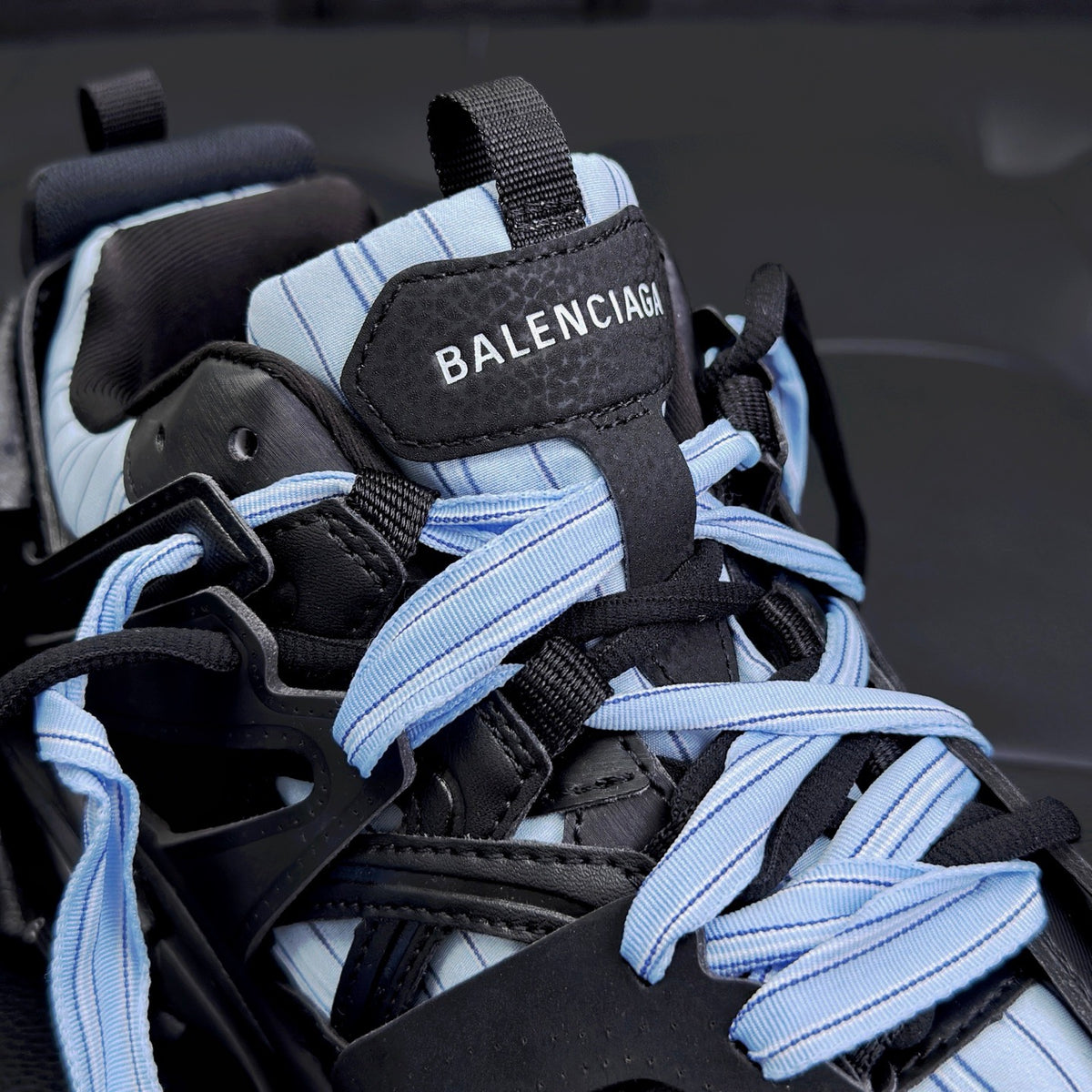Balenciaga Track Shirt Sneaker "Black-Blue"