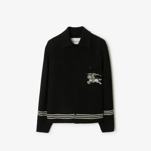 Burberry EKD Wool Overshirt "Black"