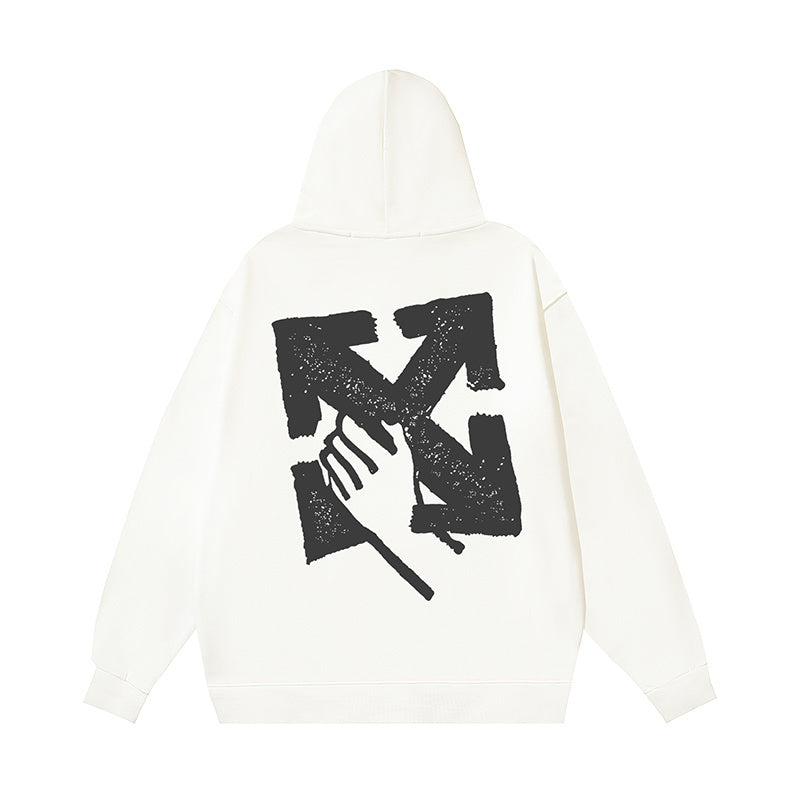 Off-White Hand Arrow Boxy Hoodie "White"