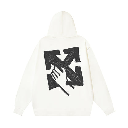 Off-White Hand Arrow Boxy Hoodie "White"