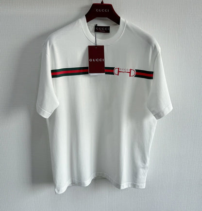Gucci Cotton Jersey T-Shirt with Print "White"