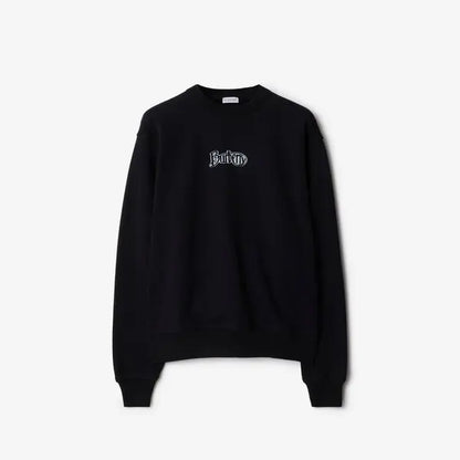 Burberry Logo Cotton Blend Sweatshirt "Black"