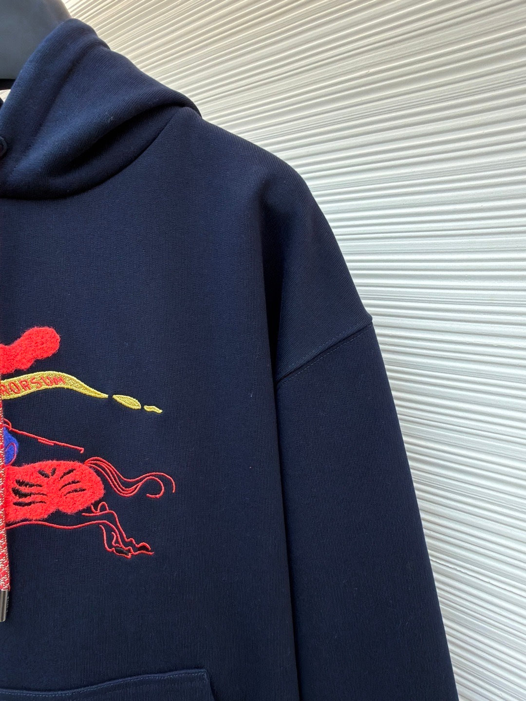 Burberry EKD Cotton Hoodie "Navy Blue"
