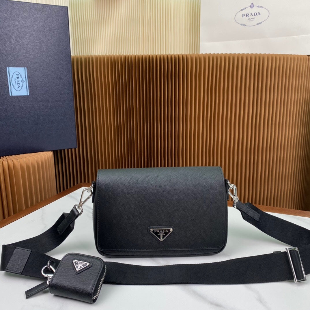 Prada Saffiano Leather Shoulder Bag