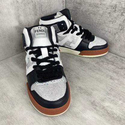 Fendi Match High-Top "Black-White" Crystals