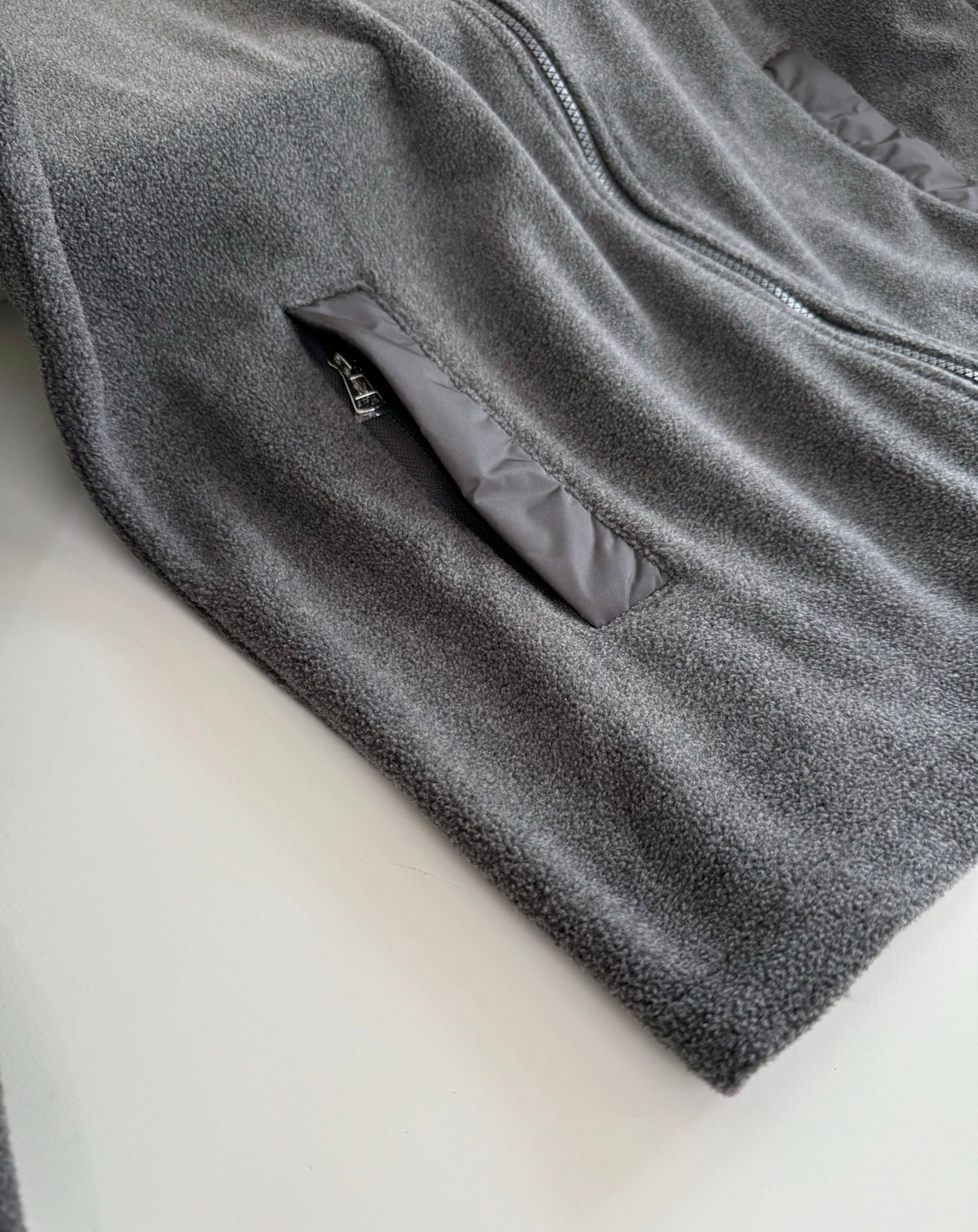 Moncler Fleece Zip Jacket "Gray"