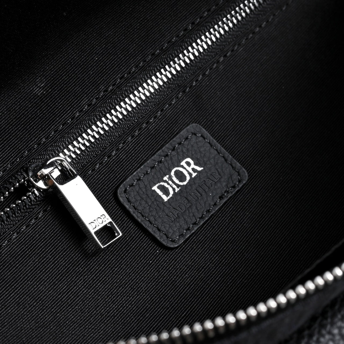 Dior Saddle Belt Bag "Dior Oblique Jacquard in Black and Grained Calfskin in Black"
