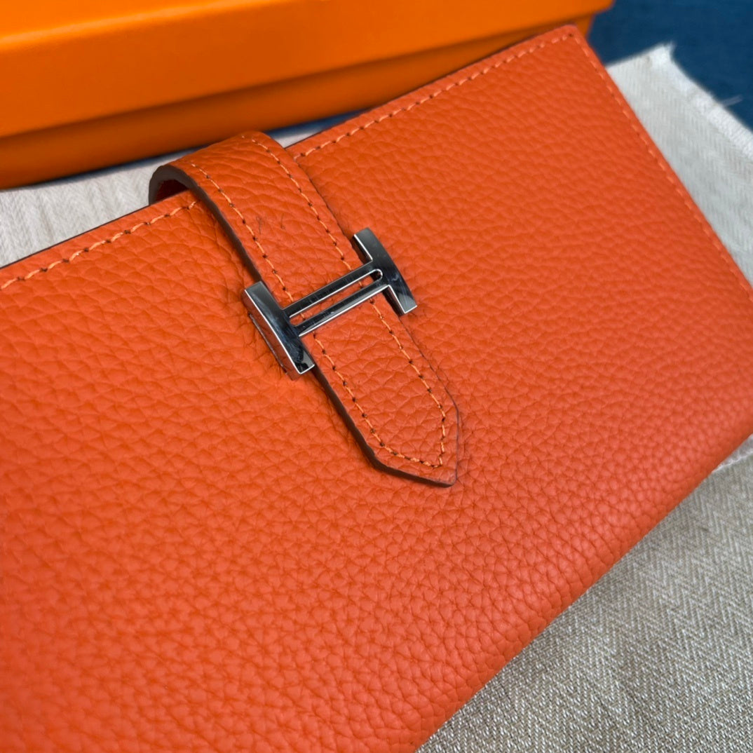 Hermes Bearn Wallet "Orange"
