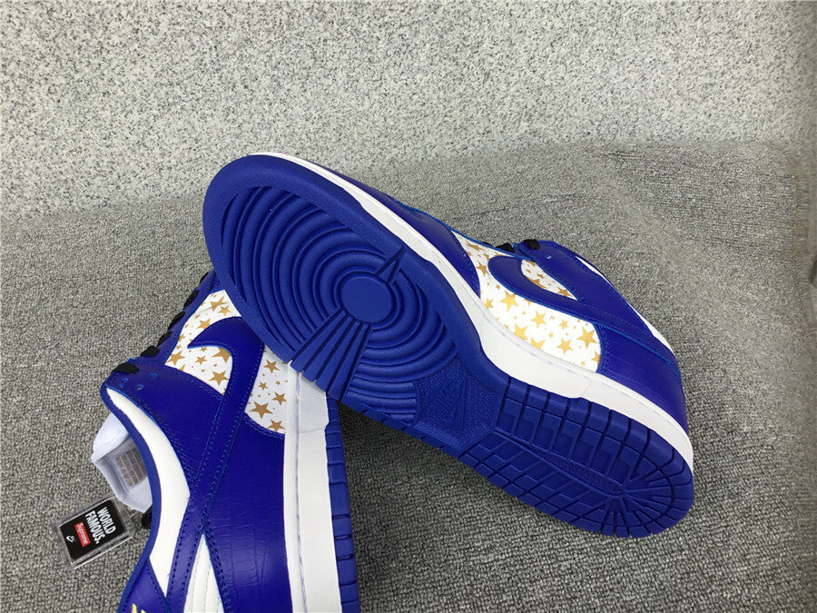 Supreme x Nike SB Dunk Low "Blue Stars"