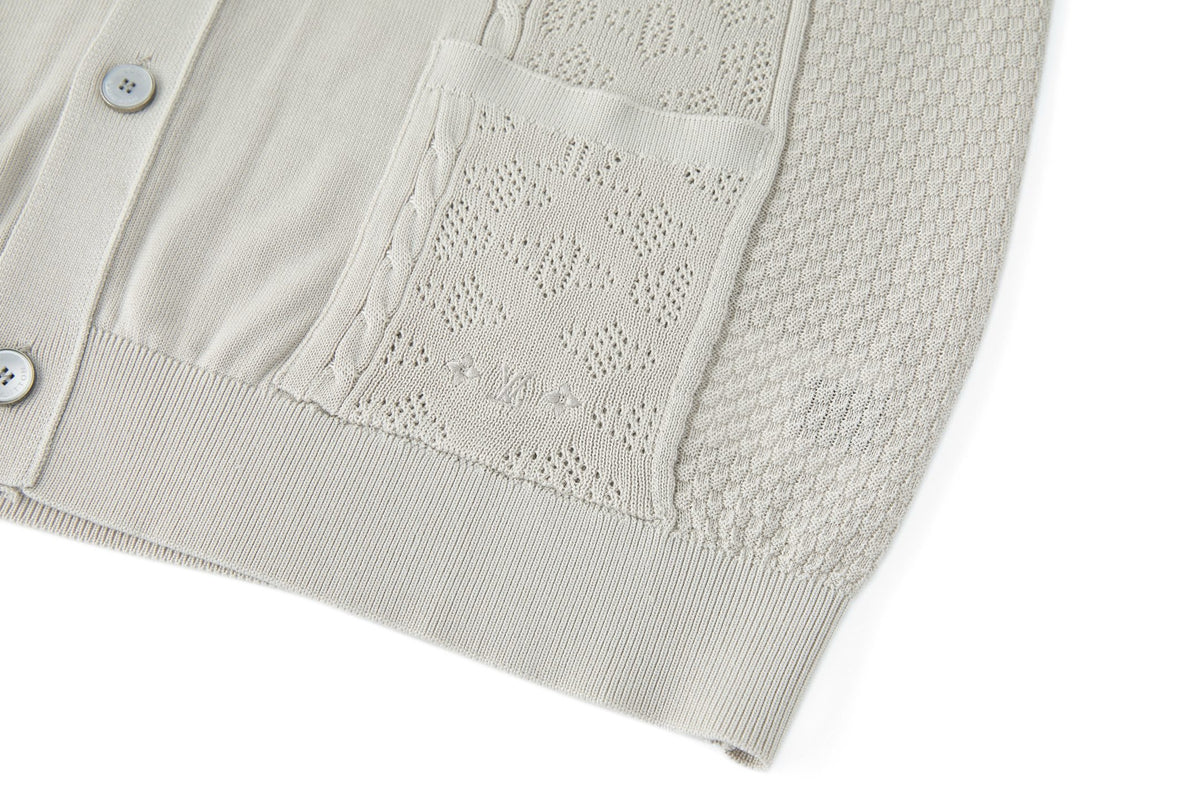 Louis Vuitton Pointelle Cotton-Silk Cardigan "Ivory"