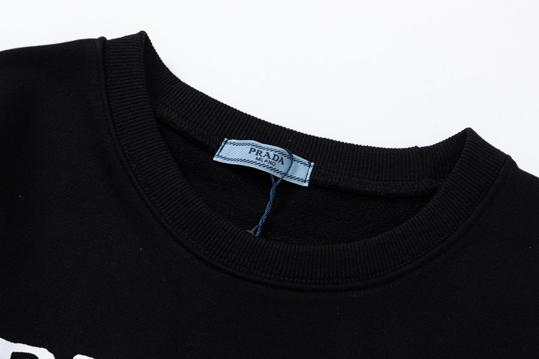 Prada Logo Print Sweatshirt "Black"
