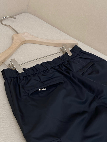 Prada Re-Nylon Cargo Bermuda Shorts "Black"