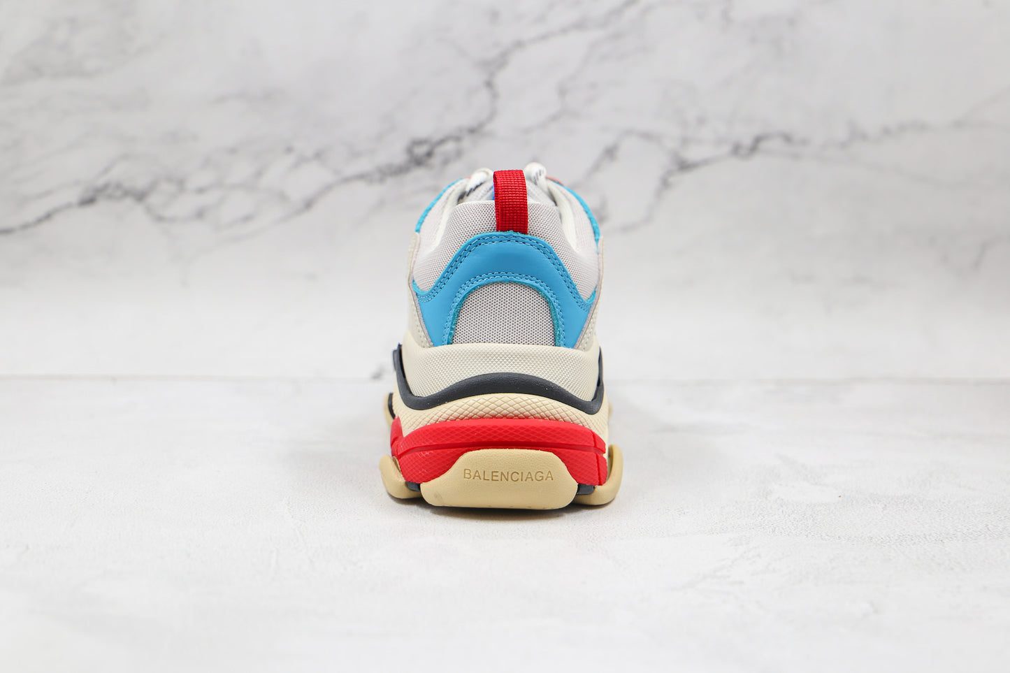 Balenciaga Triple S "White-Blue-Red"