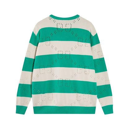 Gucci GG Sweater "Turquoise-Ivory"