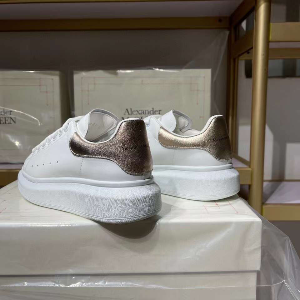 Alexander McQueen Oversized "White-Rose Gold"
